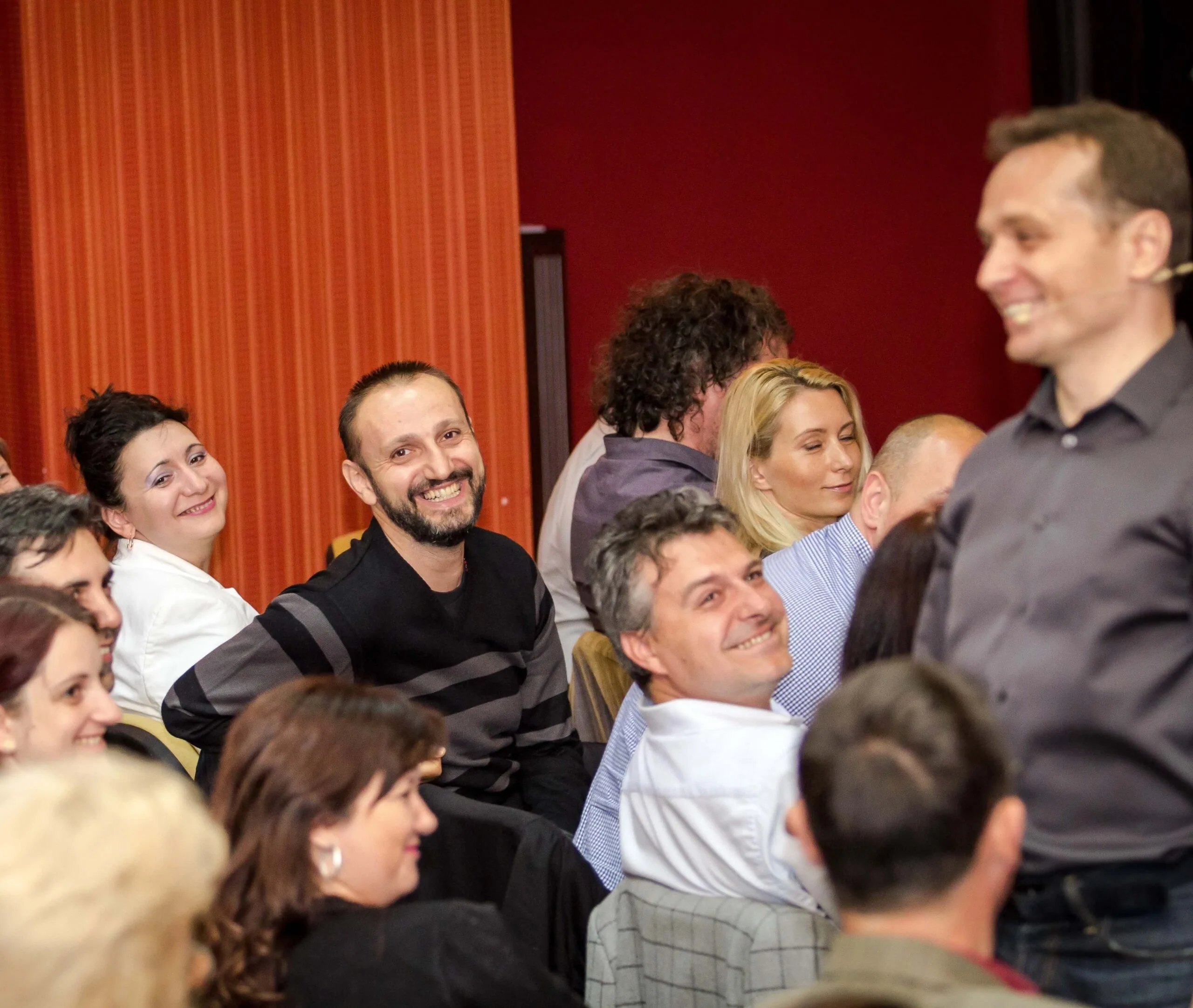 Andy Szekely in direct dialogue with participants