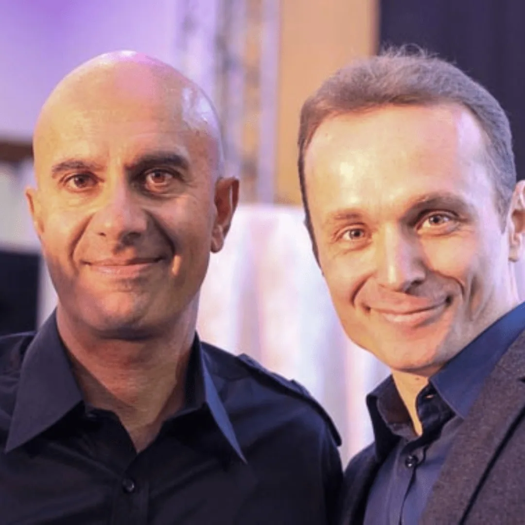 Andy Szekely with a guest speaker